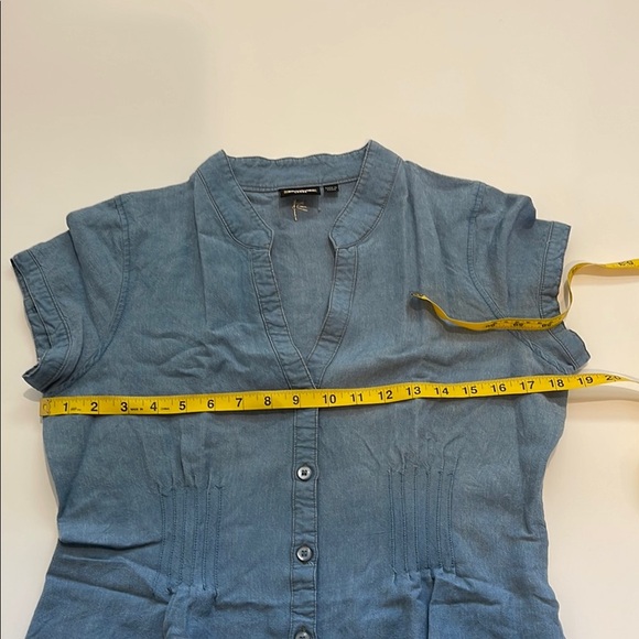 Kavu Button Down Fitted Top with Mandarin Collar - Picture 4 of 6